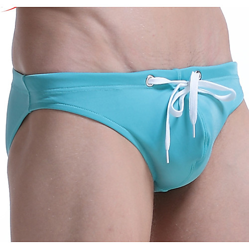 

Men's Light Blue Green Blue Bottoms Swimwear Swimsuit - Solid Colored M L XL Light Blue