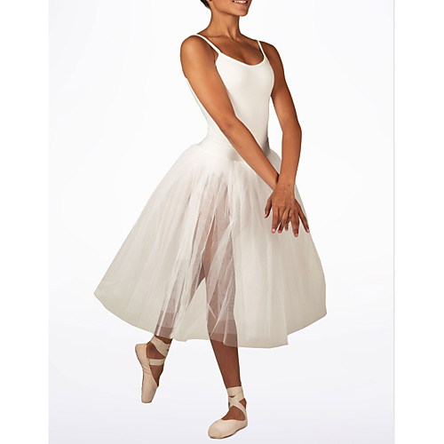 

Ballet Club Costume Women's Performance Polyester Taffeta Lace Sleeveless Dress