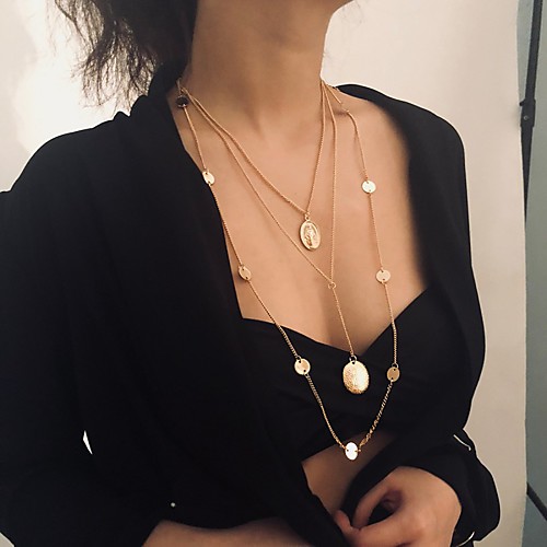 

Women's Necklace Friends European Romantic Casual / Sporty Sweet Chrome Gold 80 cm Necklace Jewelry 1pc For Street Festival