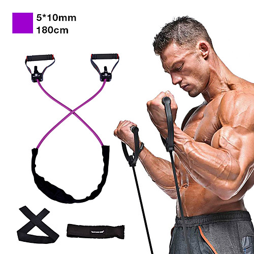 

Resistance Band Set 5 pcs Door Anchor Exercise Handles Exercise Bands Sports Latex Home Workout Gym Exercise & Fitness Anti-Wear Strength Training Heavy Duty Muscular Bodyweight Training Muscle