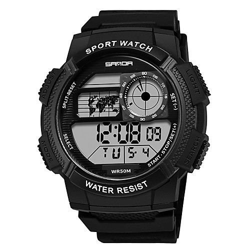 

Men's Sport Watch Automatic self-winding Black / Blue / Green 50 m Water Resistant / Waterproof Day Date Digital Casual Fashion - Black Gold Green One Year Battery Life
