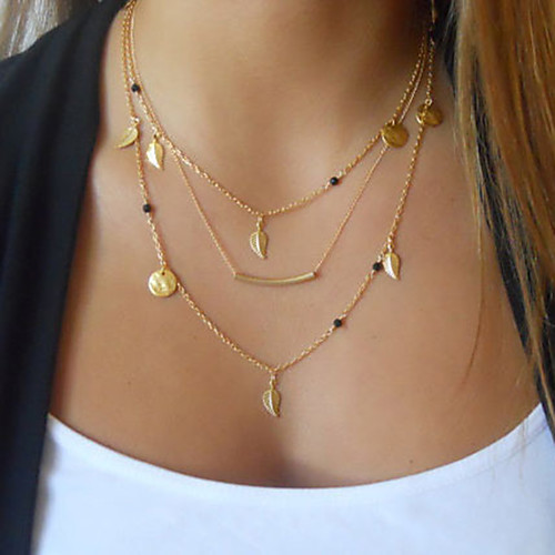 

Women's Pendant Necklace Necklace Friends European Romantic Casual / Sporty Sweet Chrome Gold 45 cm Necklace Jewelry 1pc For Street Festival