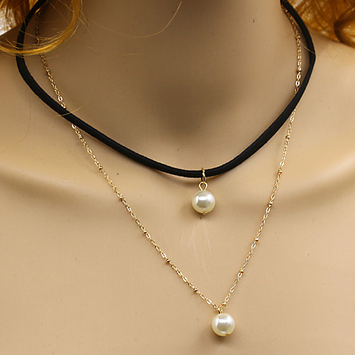 

Women's Necklace Friends European Romantic Casual / Sporty Sweet Chrome Gold 45 cm Necklace Jewelry 1pc For Street Festival