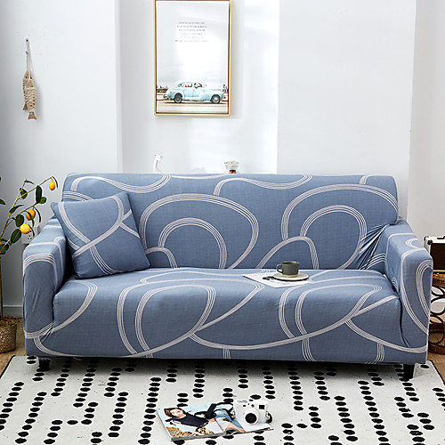 

Nordic Simple Line Elastic Sofa Cover Full Package Single Double Three Person Sofa Cover