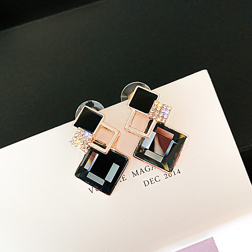 

Women's Stud Earrings Drop Earrings Hoop Earrings Geometrical Fashion Stylish Simple Punk Cool Resin Gold Plated Imitation Diamond Earrings Jewelry Gold For Party Evening Gift Vacation Street Festival