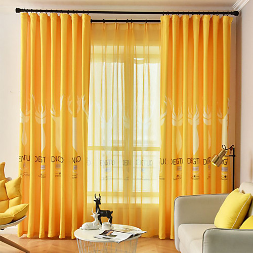 

Gyrohome 1PC Deers Shading High Blackout Curtain Drape Window Home Balcony Dec Children Door Customizable Living Room Bedroom Dining Room