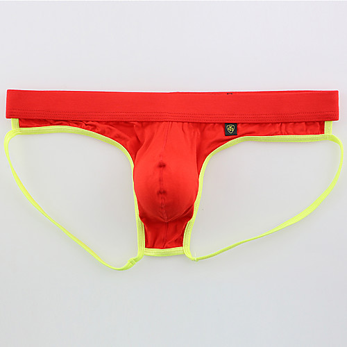 

Men's Cut Out G-string Underwear - Normal Low Waist Red Green Blue M L XL