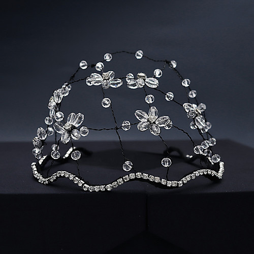 

Vintage Fashion Cubic Zirconia / Alloy Headbands with Rhinestone / Crystals 1pc Wedding / Party / Evening Headpiece