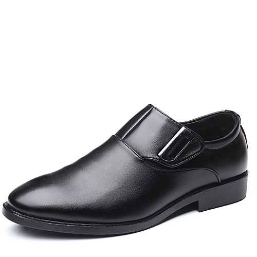 

Men's Leather Fall / Spring & Summer Classic / Casual Loafers & Slip-Ons Breathable Black / Party & Evening