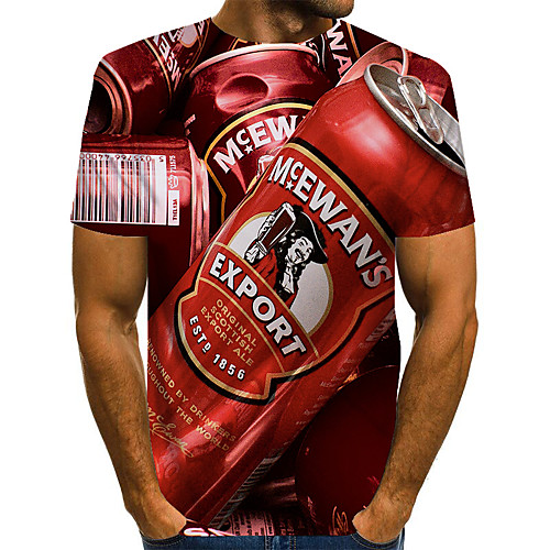 

Men's Daily Basic T-shirt - 3D Rainbow