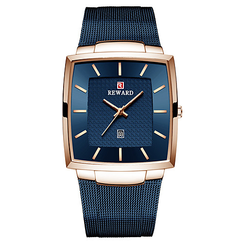 

Men's Dress Watch Japanese Quartz Stainless Steel 30 m Water Resistant / Waterproof Calendar / date / day Day Date Analog Elegant Fashion - Blue White Black One Year Battery Life