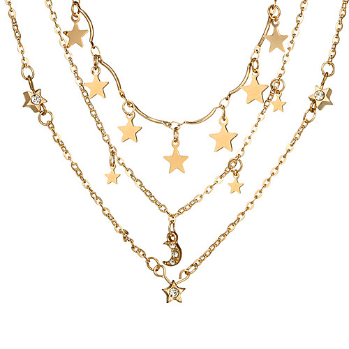 

Women's Necklace Friends European Romantic Casual / Sporty Sweet Chrome Gold 41 cm Necklace Jewelry 1pc For Street Festival