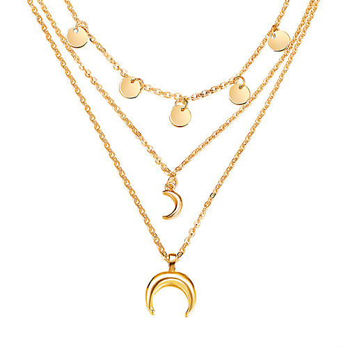 

Women's Pendant Necklace Necklace Friends European Romantic Casual / Sporty Sweet Chrome Gold 50 cm Necklace Jewelry 1pc For Street Festival