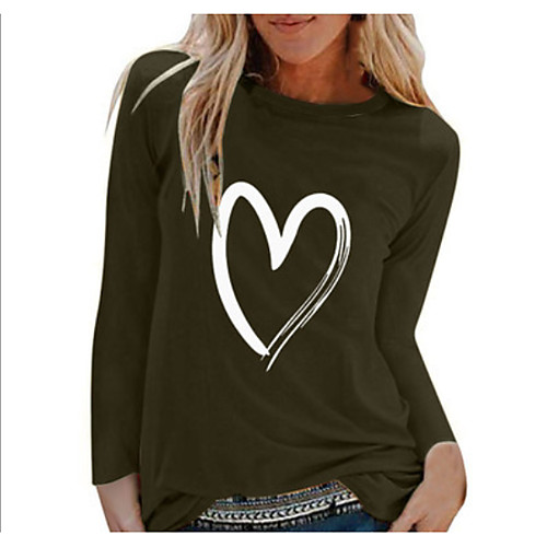 

Women's Daily T-shirt - Solid Colored Black