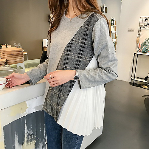 

Women's Daily Tunic - Color Block Black