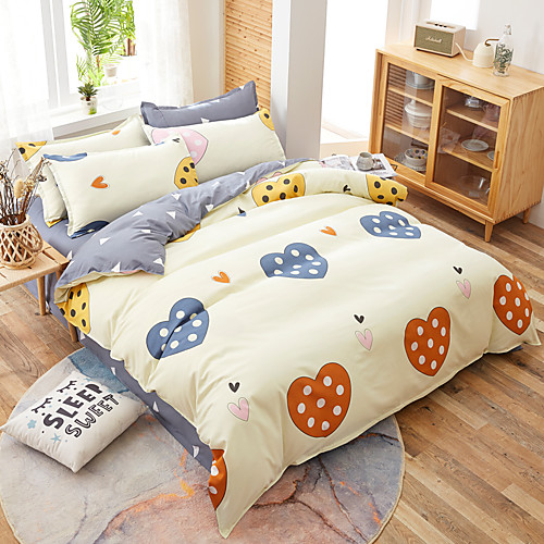 

Cartoon Bedding Set Cute Cats Printed 3D Duvet Cover Set Twin Full Queen