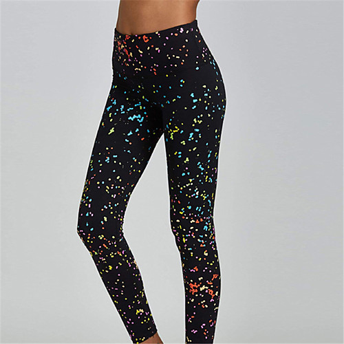 

Women's High Waist Yoga Pants Winter 3D Print Black Running Fitness Gym Workout Leggings Sport Activewear Quick Dry Butt Lift Tummy Control High Elasticity Skinny