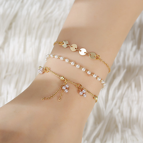 

3pcs Women's Vintage Bracelet Bracelet Pendant Bracelet Classic Lucky Classic Trendy Fashion Cute Elegant Alloy Bracelet Jewelry Gold For Wedding Date Birthday Beach Festival