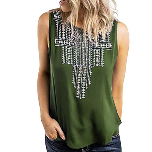 

Women's Daily T-shirt - Color Block Green