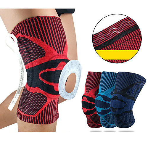 

Knee Brace Knee Sleeve Sporty for Joint Pain and Arthretith Running Marathon Anti-slip Strap Compression Collision Avoidance Men's Women's Silicon Nylon Spandex Fabric 1 Piece Sports Red Blue Dark