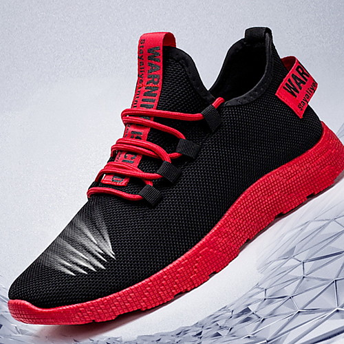 

Men's Mesh Spring Athletic Shoes Slogan Yellow / Red / White
