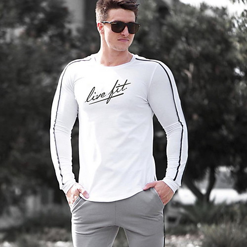 

Men's Casual Sweatshirt - Letter White US32 / UK32 / EU40