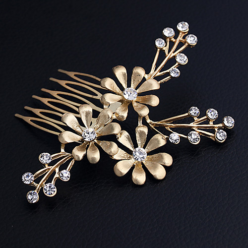 

Alloy Hair Combs / Hair Accessory with Crystals / Rhinestones 1 Piece Wedding / Special Occasion Headpiece