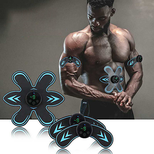 

Abs Stimulator Abdominal Toning Belt EMS Abs Trainer Sports Silicon PU (Polyurethane) ABS Resin Exercise & Fitness Gym Workout Smart Electronic Muscle Toner Muscle Toning Tummy Fat Burner For Men