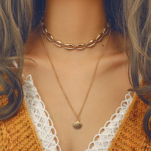

Women's Necklace Friends European Romantic Casual / Sporty Sweet Chrome Gold 48 cm Necklace Jewelry For Street Festival