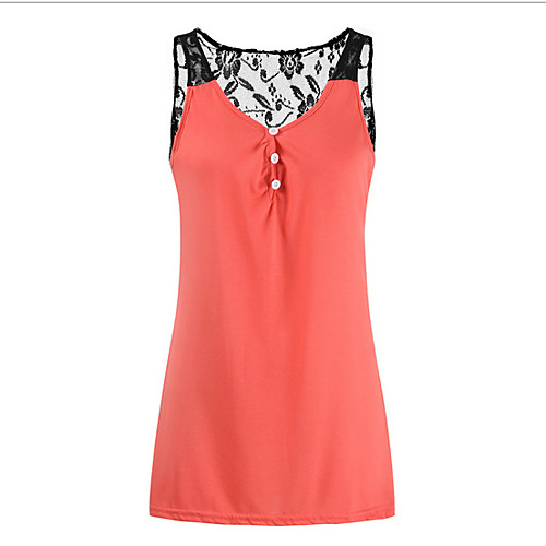 

Women's Daily T-shirt - Color Block Wine