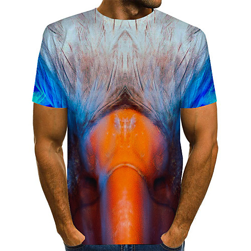 

Men's Daily Basic T-shirt - 3D Rainbow