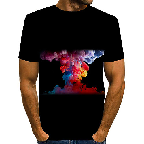 

Men's Daily Basic T-shirt - 3D Rainbow