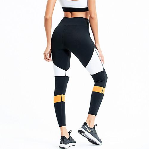 

Women's Sporty / Basic Legging - Color Block High Waist Black Gray S M L