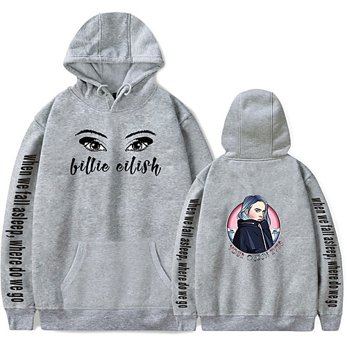 

Inspired by Cosplay Billie Eilish Cosplay Costume Hoodie Pure Cotton Print Hoodie For Men's / Women's