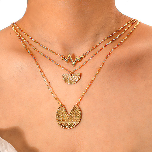 

Women's Necklace Friends European Romantic Casual / Sporty Sweet Chrome Gold 52 cm Necklace Jewelry 1pc For Street Festival