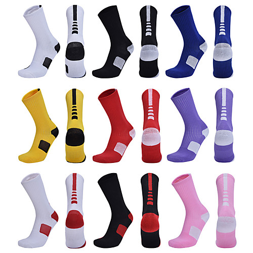 

Compression Socks Athletic Sports Socks Running Socks 1 Pair Men's Women's Tube Socks Socks Breathable Sweat-wicking Comfortable Running Active Training Jogging Sports Multi Color Cotton Black White