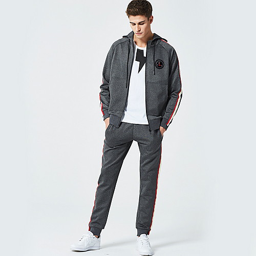 

Men's Basic Activewear Set - Solid Colored Light gray US32 / UK32 / EU40