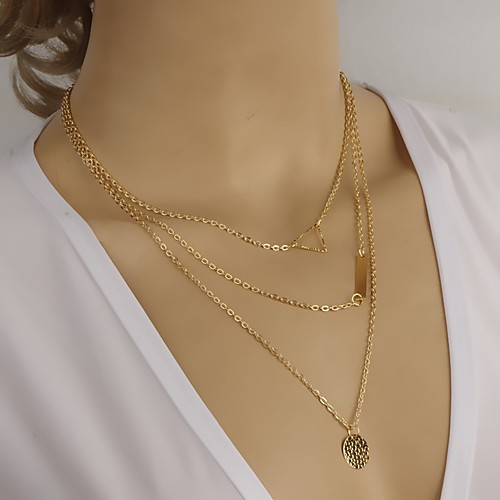 

Women's Necklace Friends European Romantic Casual / Sporty Sweet Chrome Gold 55 cm Necklace Jewelry 1pc For Street Festival