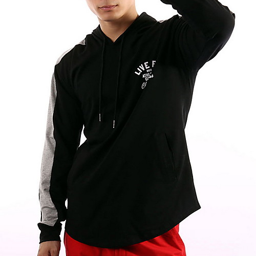 

Men's Casual Hoodie - Color Block Black US32 / UK32 / EU40