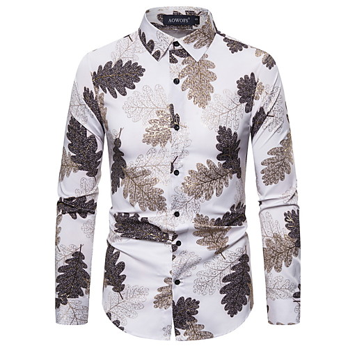 

Men's Geometric Shirt Club White