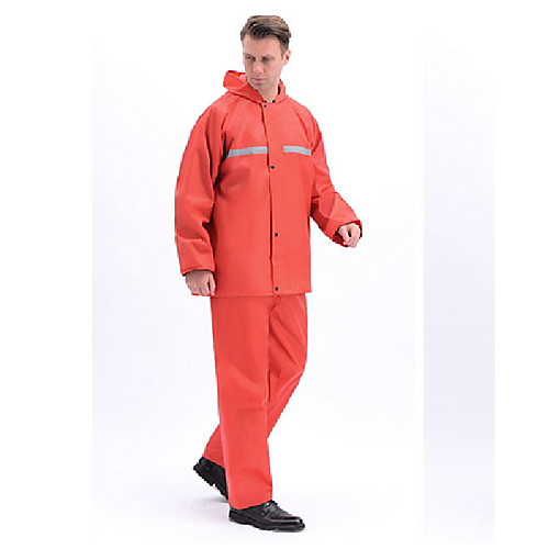

Men's Hiking Raincoat Outdoor Waterproof Windproof Raincoat Red / Black