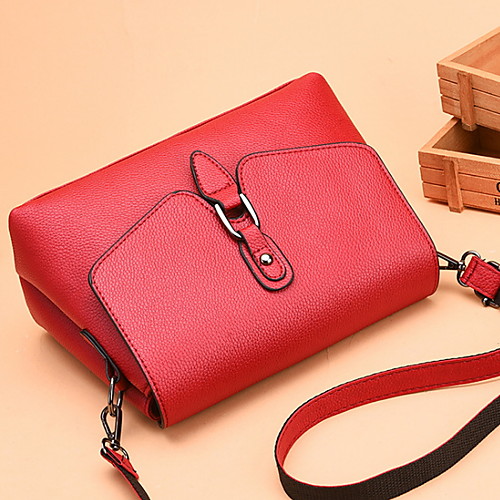 

Women's Zipper PU Crossbody Bag Solid Color Purple / Red / Blue