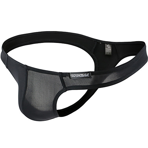 

Men's Basic G-string Underwear - Normal Low Waist Black White Purple M L XL