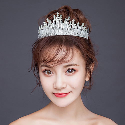 

Women's Hair Jewelry For Wedding Party Birthday Engagement Wedding Geometrical Crystal Alloy Silver Gold 1 pc