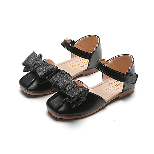 

Girls' Flower Girl Shoes Synthetics Flats Little Kids(4-7ys) / Big Kids(7years ) Bowknot / Buckle Gold / Black / Silver Spring / Fall / Party & Evening