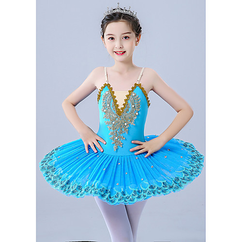 

Kids' Dancewear / Gymnastics / Ballet Leotards / Tutus & Skirts Girls' Performance / Theme Party Polyester / Tulle Pleats / Pearls / Embroidery Sleeveless Leotard / Onesie