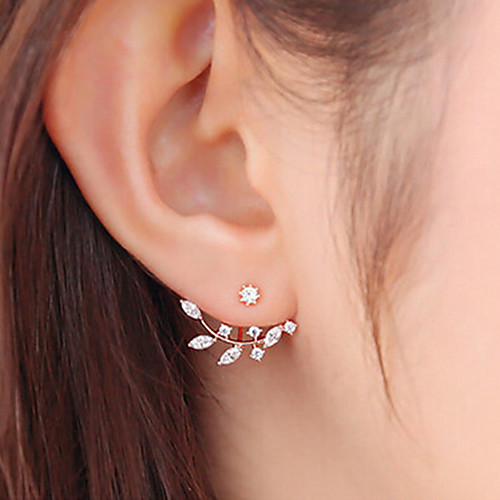 

Women's Earrings Holiday Wedding Birthday Romantic Earrings Jewelry Rose Gold / Gold / Silver For Holiday Date Street Birthday Party Festival 2-Piece