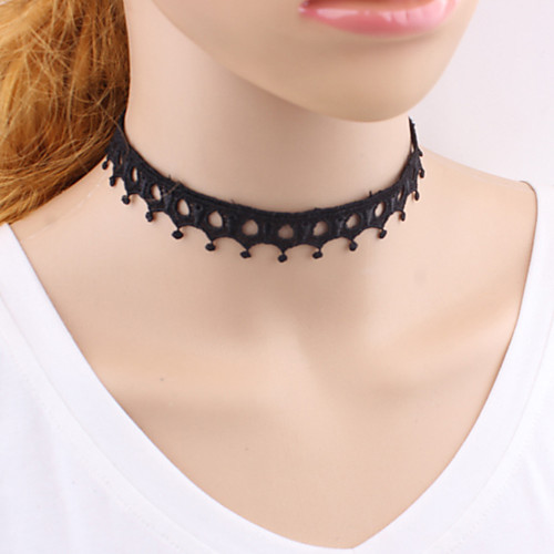 

Women's Choker Necklace Necklace Friends European Romantic Casual / Sporty Sweet Chrome Black 30 cm Necklace Jewelry 1pc For Street Festival