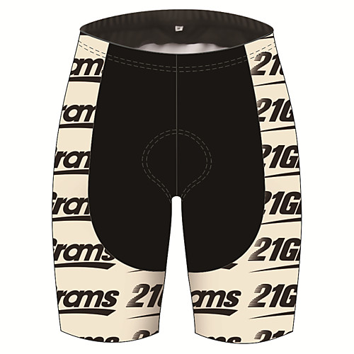 

21Grams Men's Cycling Shorts Bike Shorts Padded Shorts / Chamois Pants Breathable 3D Pad Quick Dry Sports Patchwork Khaki Mountain Bike MTB Road Bike Cycling Clothing Apparel Bike Wear / Stretchy