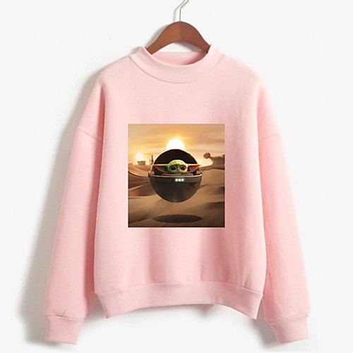 

Women's Basic Sweatshirt - Print Blushing Pink S